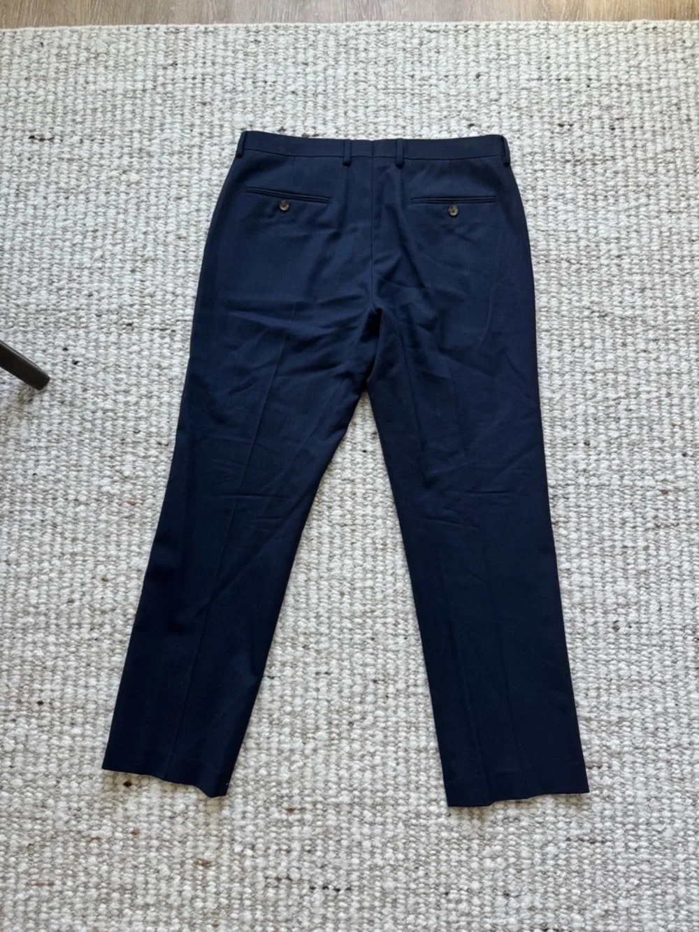 J.Crew Thompson 34x30 Navy 100% Wool Suit Pants Mens Dress Trousers Tailored Fit